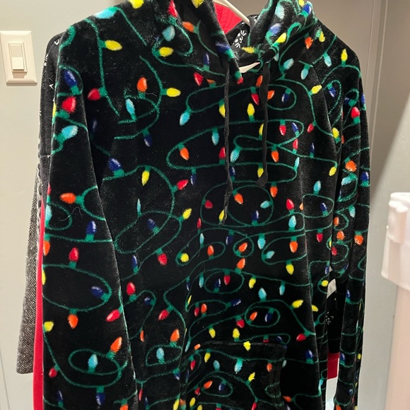 Colorful String Light Pattern Hoodie - Picture 2 of 4